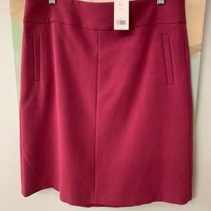 Banana Republic Maroon slim a-line skirt sz 10 NWT